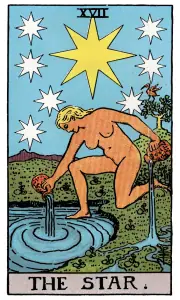 The Star tarot card